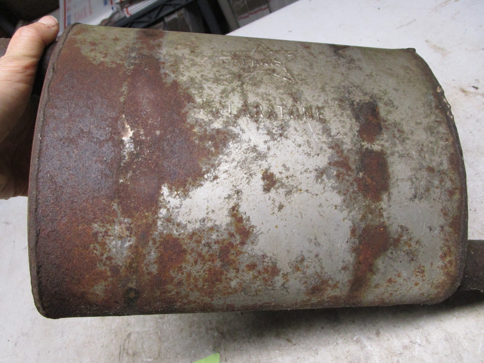Vintage 69 Polaris Colt 372 Snowmobile Exhaust Muffler Assembly