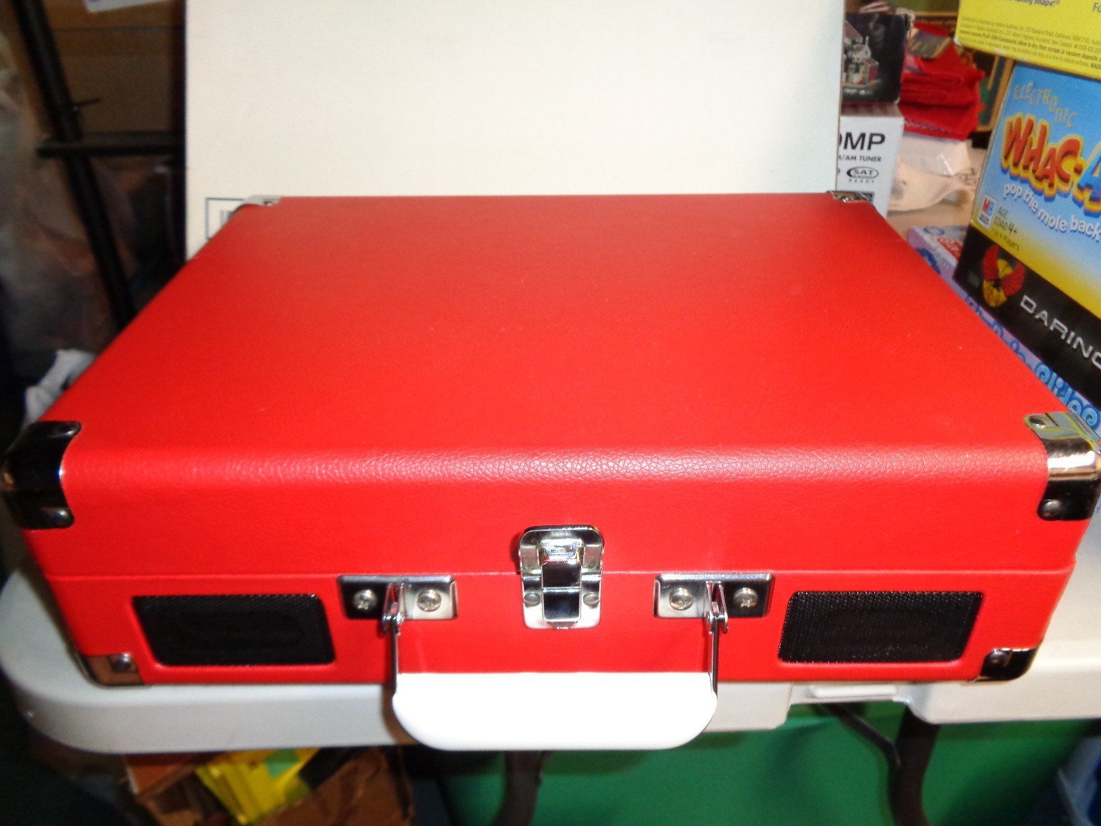 Portable Turntable Vinyl Record Player Red Crosley Crusier 3 Speed CR8005A-RE