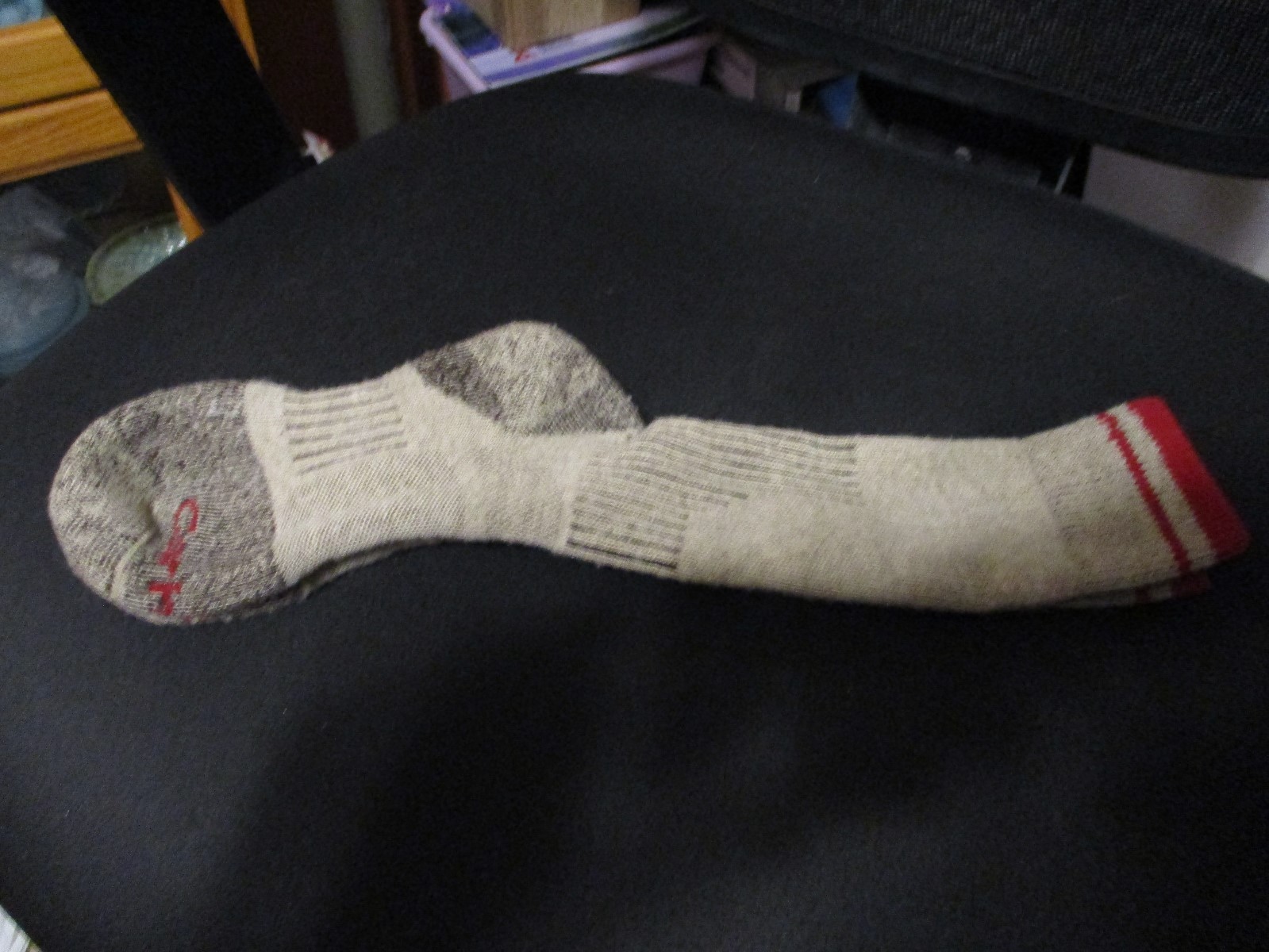 mens or womans new pair of carhartt work socks wool brown red size medium 5-9