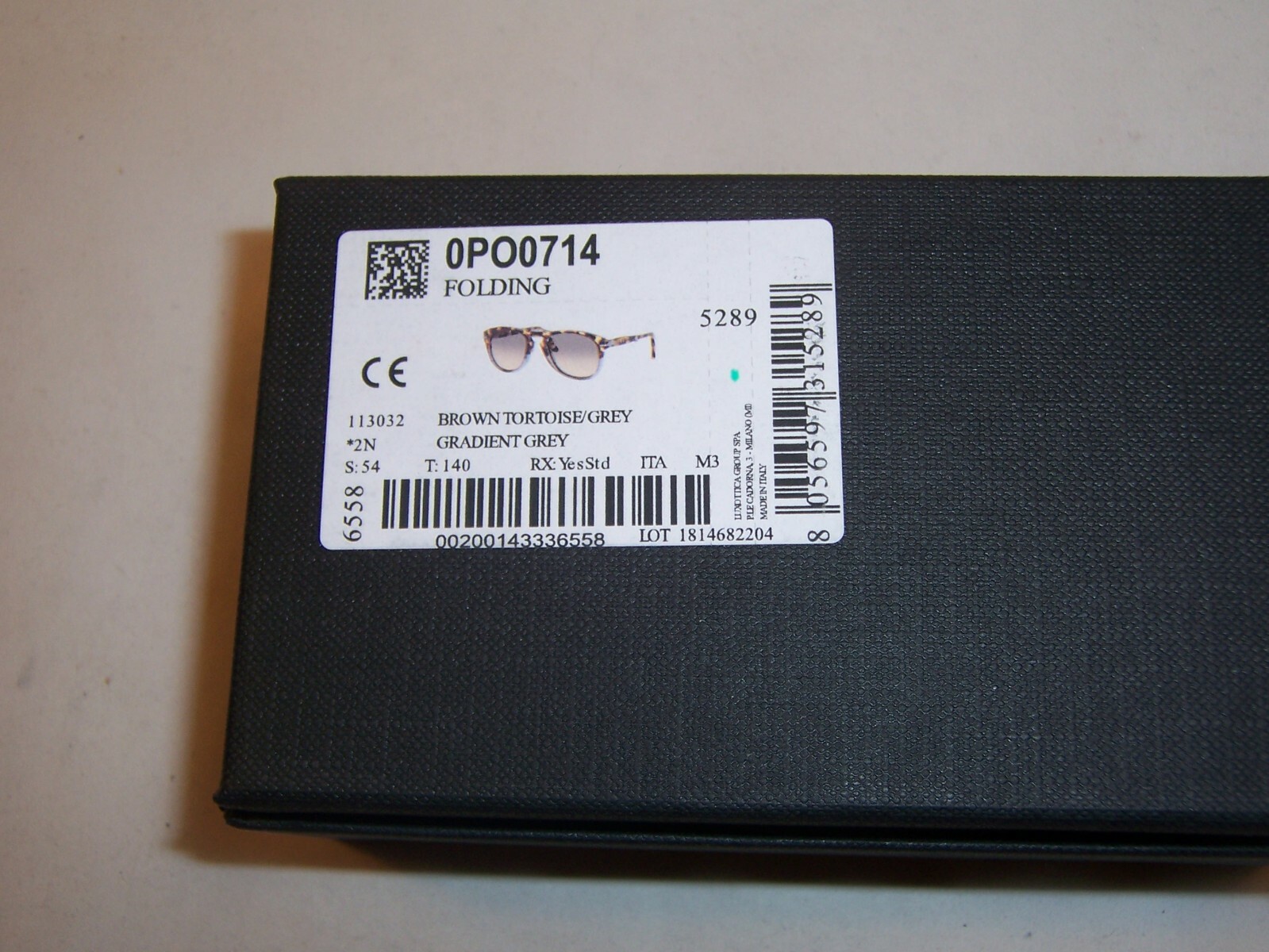 Pre-owned Persol Sunglasses 0714 Steve Mcqueen 113032 Tortoise Grey /grey 54mm 714 In Gray