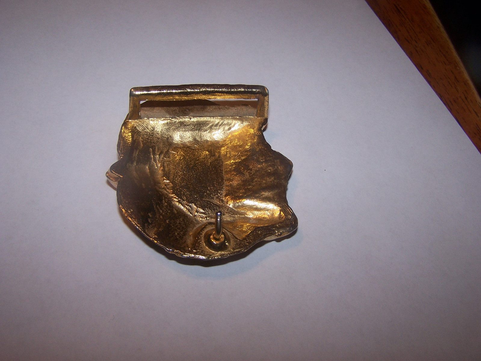 Vintage Brass Owl Belt Buckle Detailed No makers mark, old piece, all brass