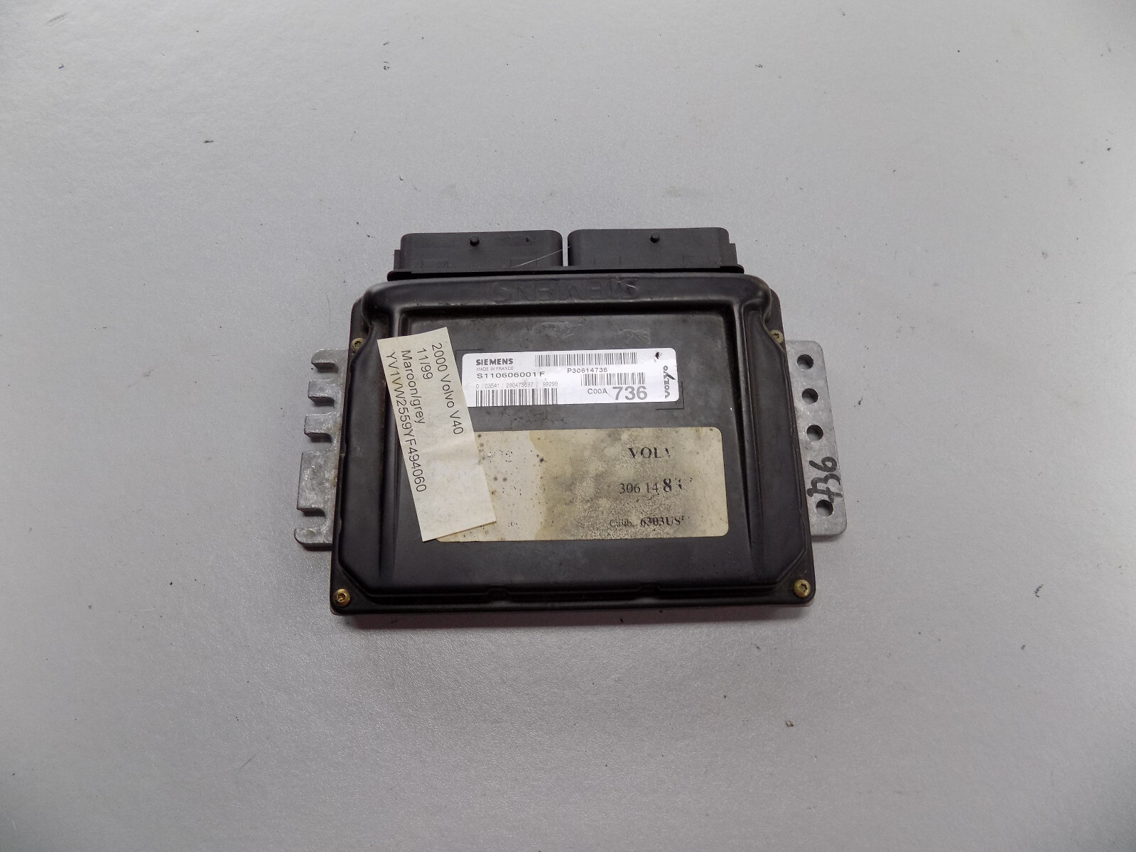 00 01 02 03 04 Volvo V40 S40 ECU ECM Engine Computer