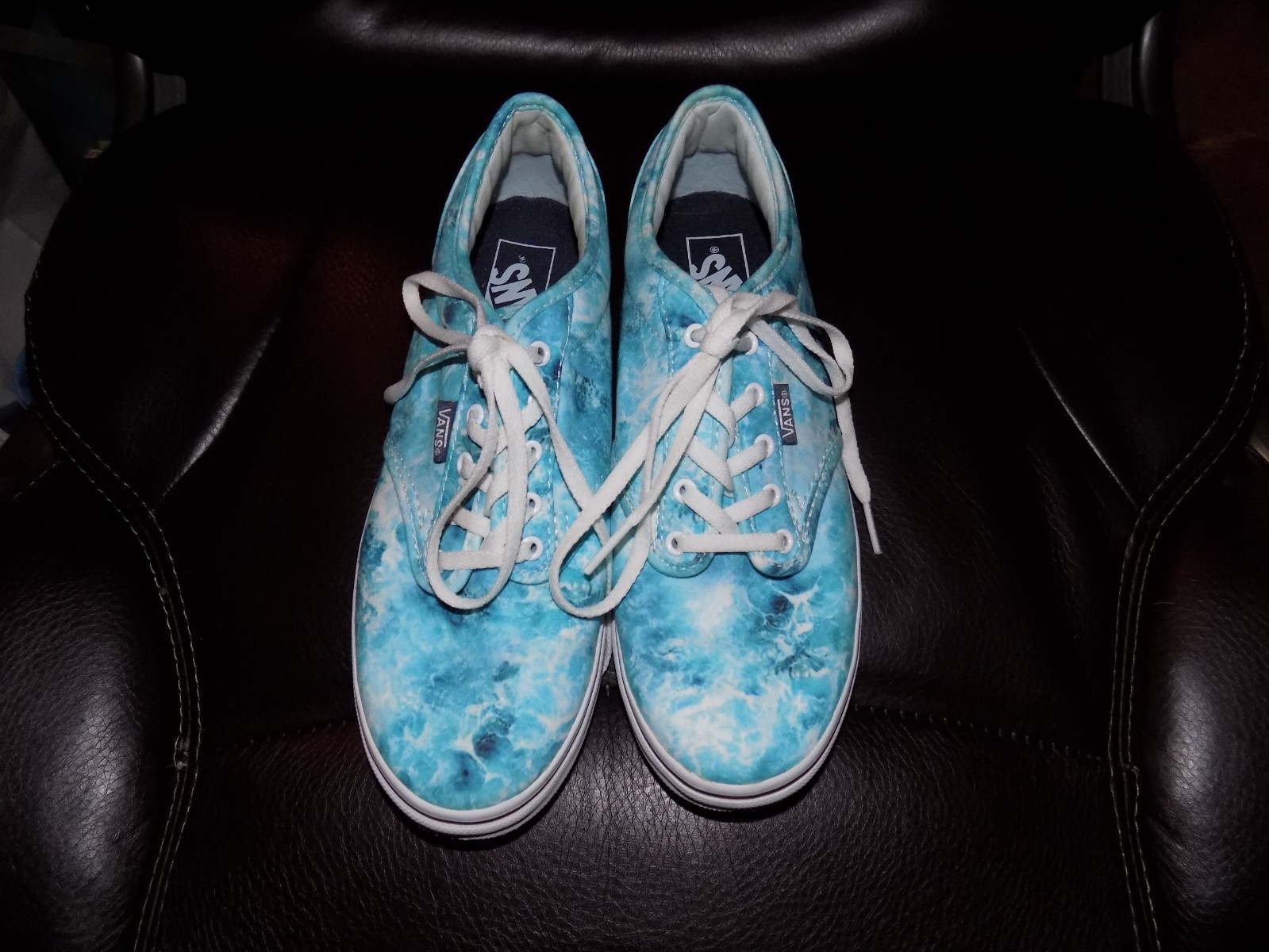 tie dye vans blue