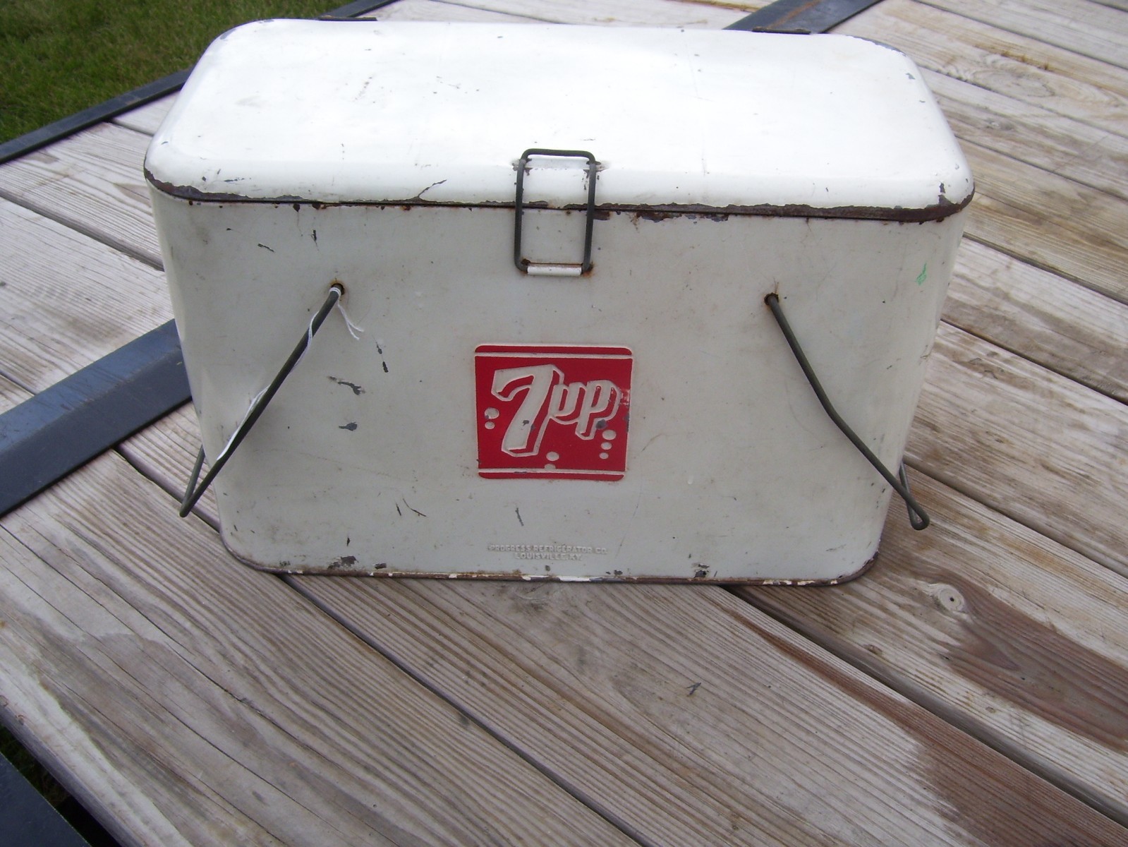 Vintage 7UP  Cooler Soda Beverage 7 UP Advertising  Ice Chest