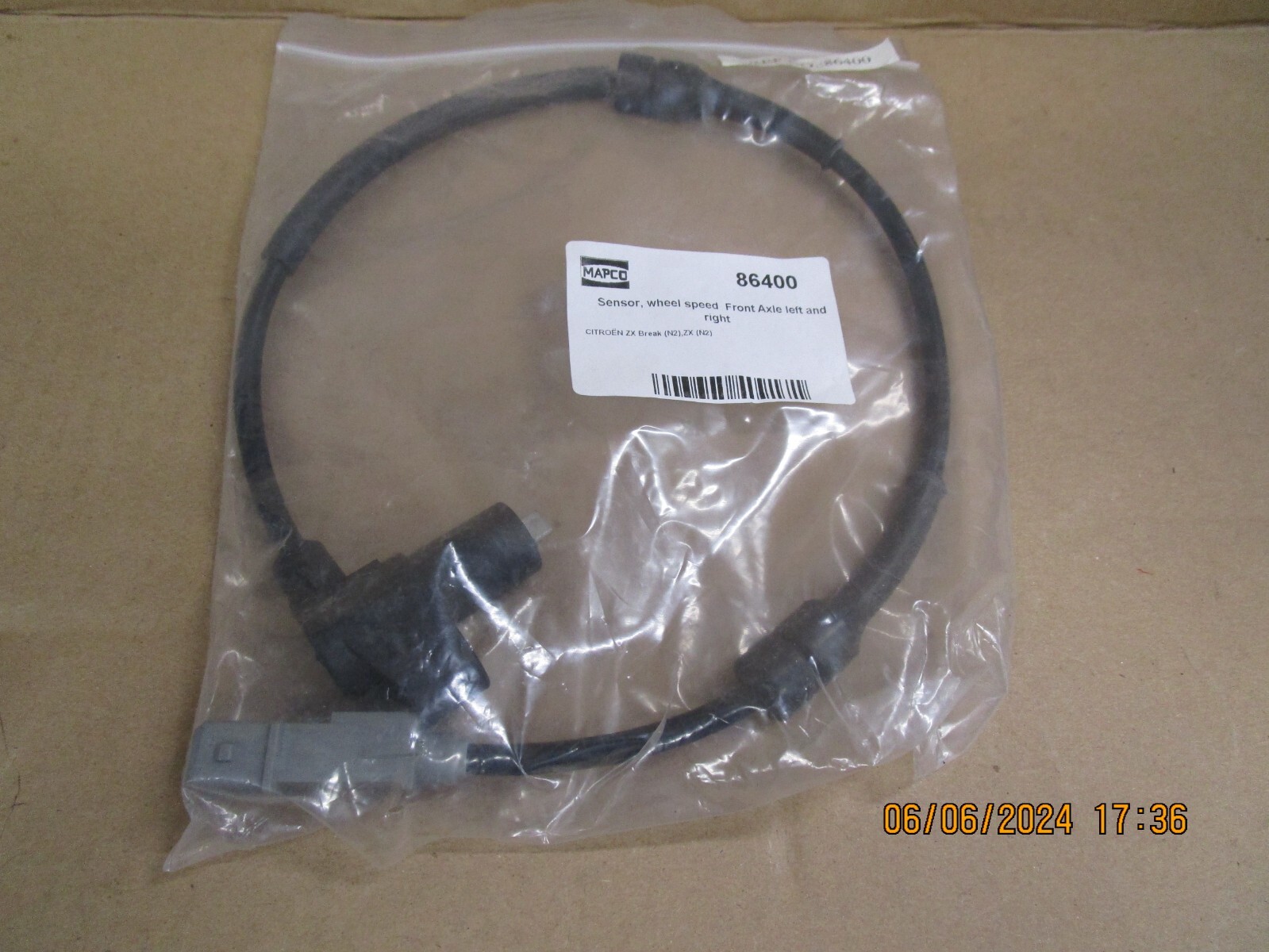 a@ 86400 MAPCO ABS sensor Front axle both sides suitable for
