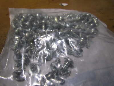 #14-10 x 1/2'' Square Pan Head Zinc Type A Point Steel Sheet Metal Screw QTY 100