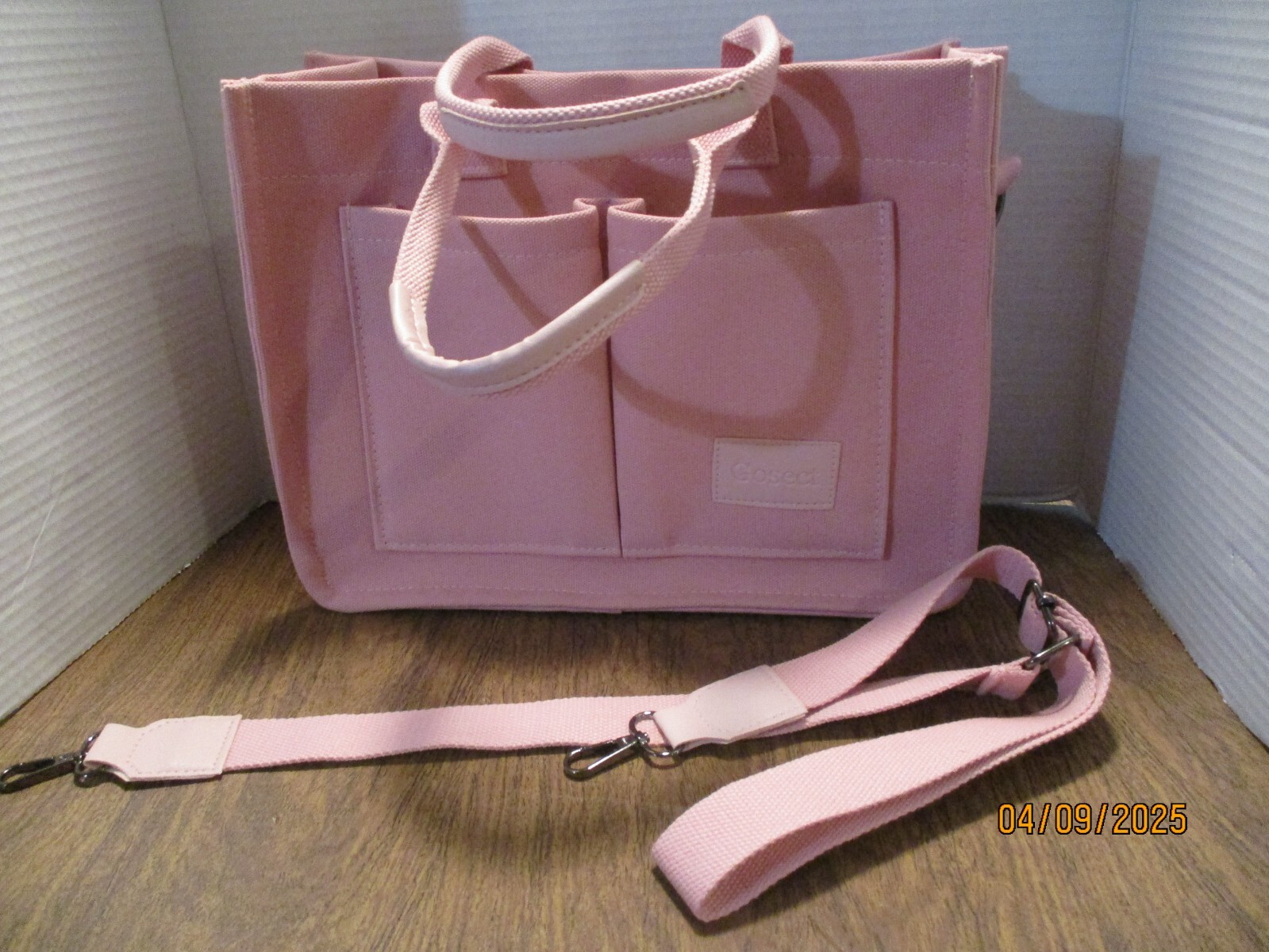 Canvas Crossbody Tote Bag for Women With Pockets By Gosect