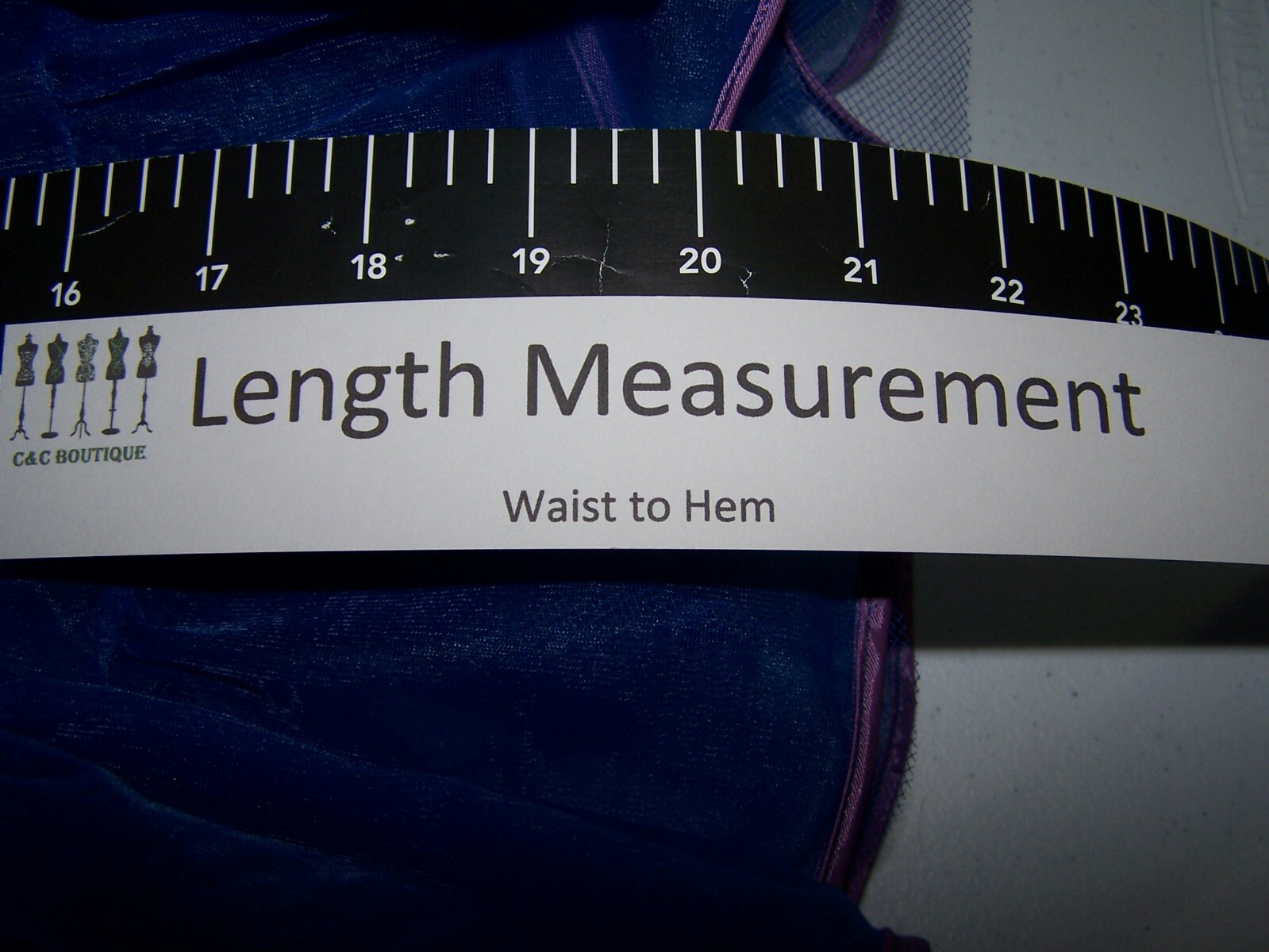 Vintage Malco Modes Royal Blue Square Dance Petticoat  Adj Hem 20-22 Waist 24-46