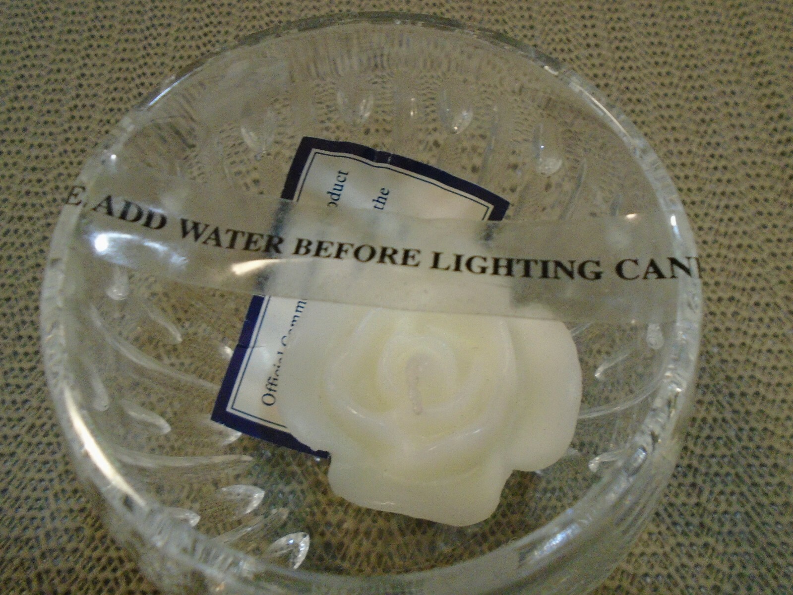 Stuart Crystal Princess Diana Commemorative Votive Candle Holder new in box