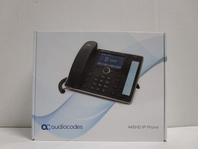 AUDIOCODES IP Phone model 445HD p/n GGWV00649 NEW IN BOX SEE PHOTOS SHIPS FREE!