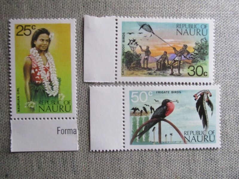 Nauru, Scott# 101-103, MNH
