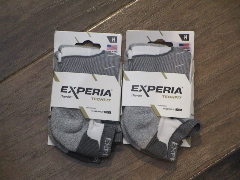 2 PAIRS EXPERIA TECHFIT THORLOS UNISEX GRAY LIGHT CUSHION LOW