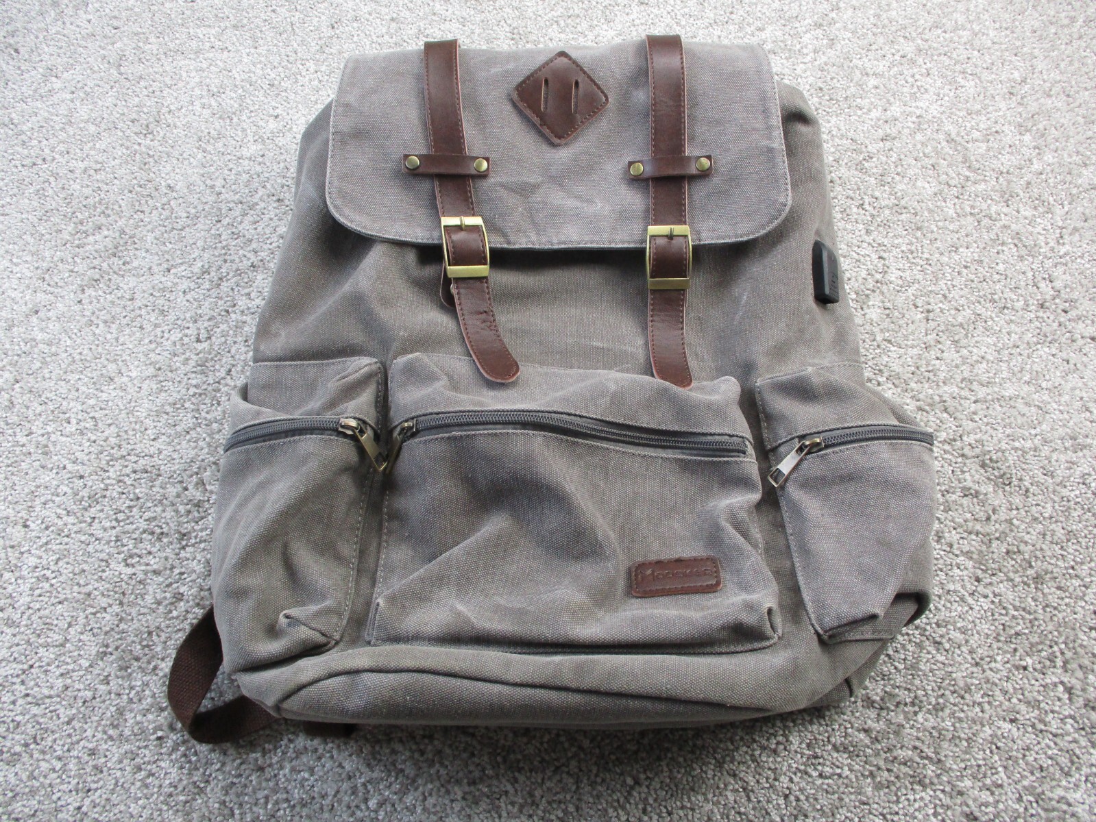 Modoker Mens Backpack Canvas Men Women Travel Laptop Backpac
