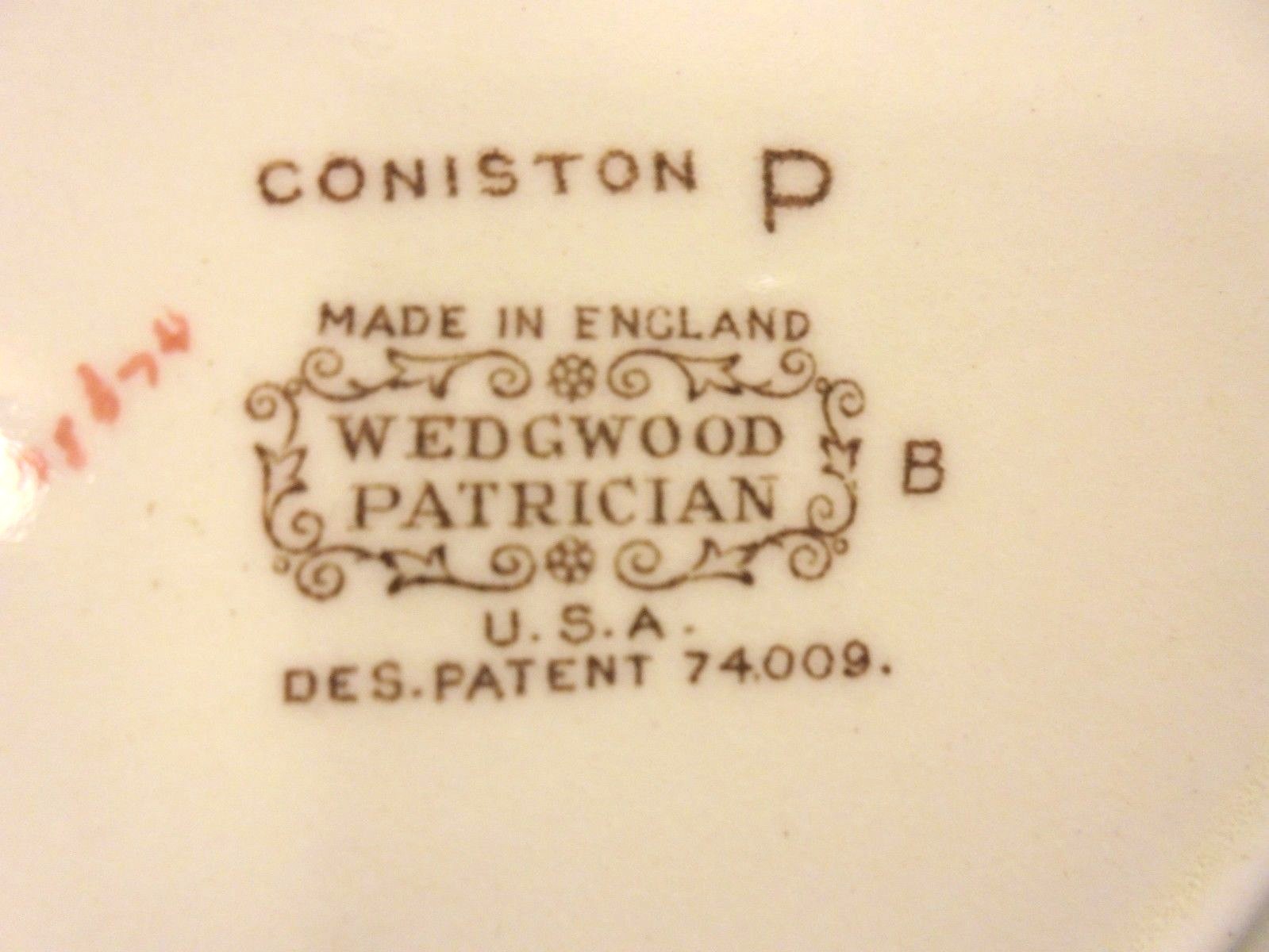 SET OF TWO SQUARE WEDGE WOOD PATRICIAN FLORAL PLATES WITH STANDS....