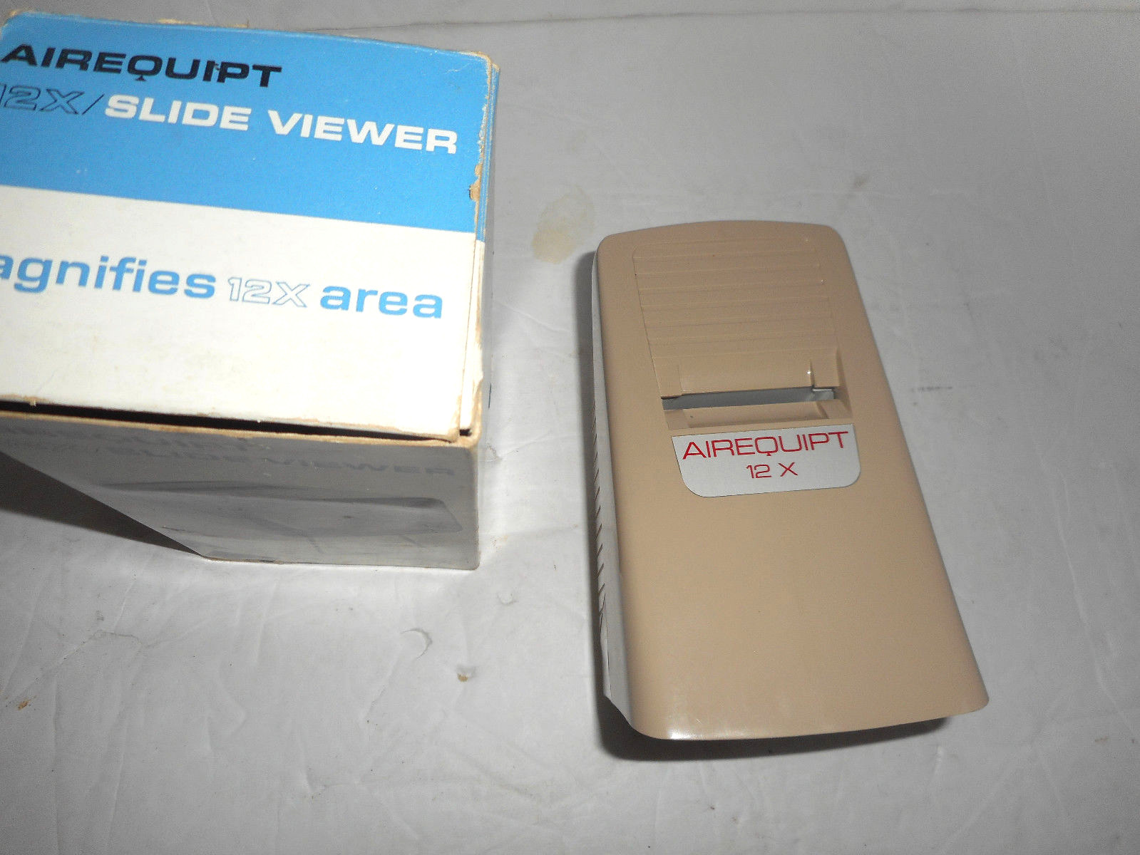 AIREQUIPT 12X Twin Lens Slide Viewer, For 2 Inch Slides 35mm Instamatic Slides