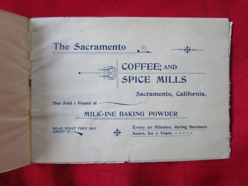 THE SACRAMENTO COFFE AND SPICE MILLS - Early Booklet - 1896 - FREE SHIPPING!!!!!