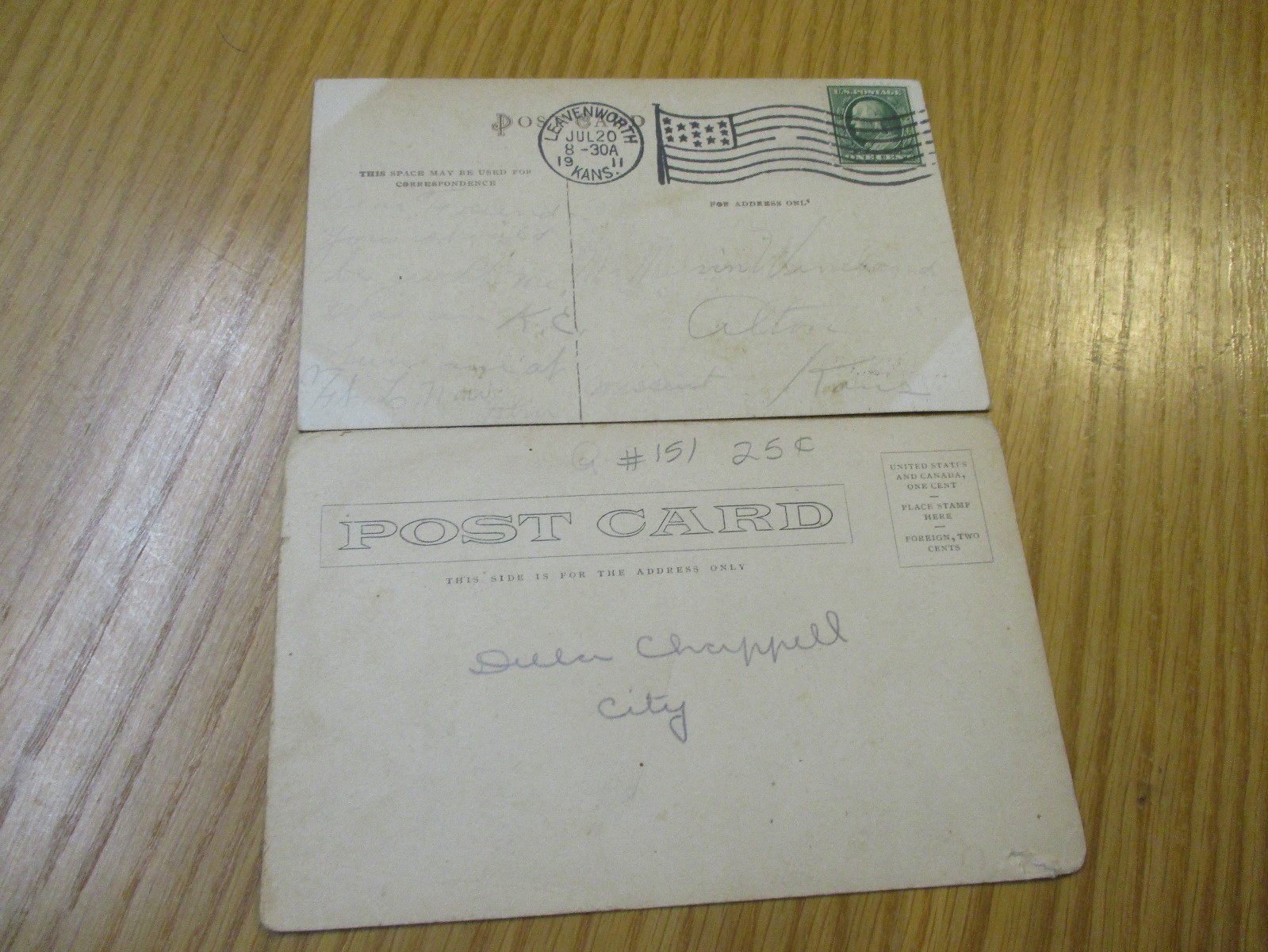 2 Postcards Target Range & Root Hall, Schofield Hall, Fort Leavenworth,  Kansas