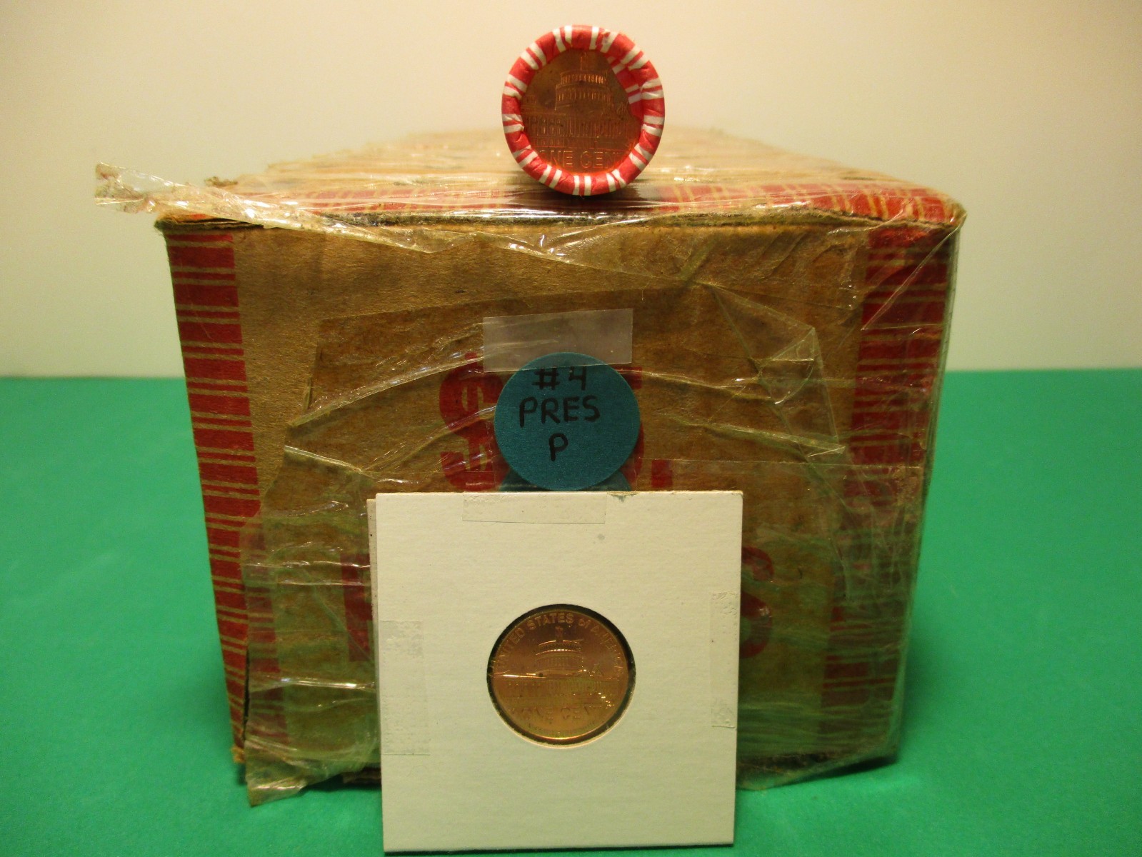 Unopened box 2009 P #4 Lincoln Cents (50) Rolls NF String & Sons (Scarce)