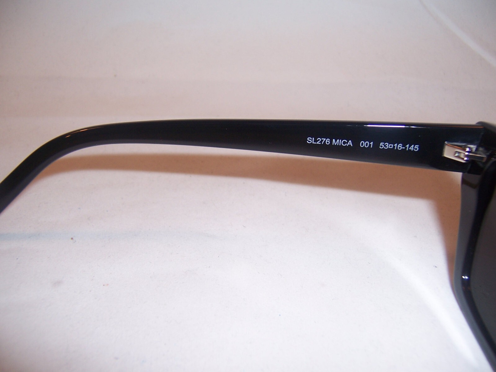 Pre-owned Saint Laurent Sunglasses Sl Sl 276 Mica 001 Black/gray 53mm Authentic