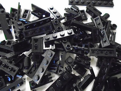 Lego Bulk Lot of 180 Black Building Blocks Single Height 1 x