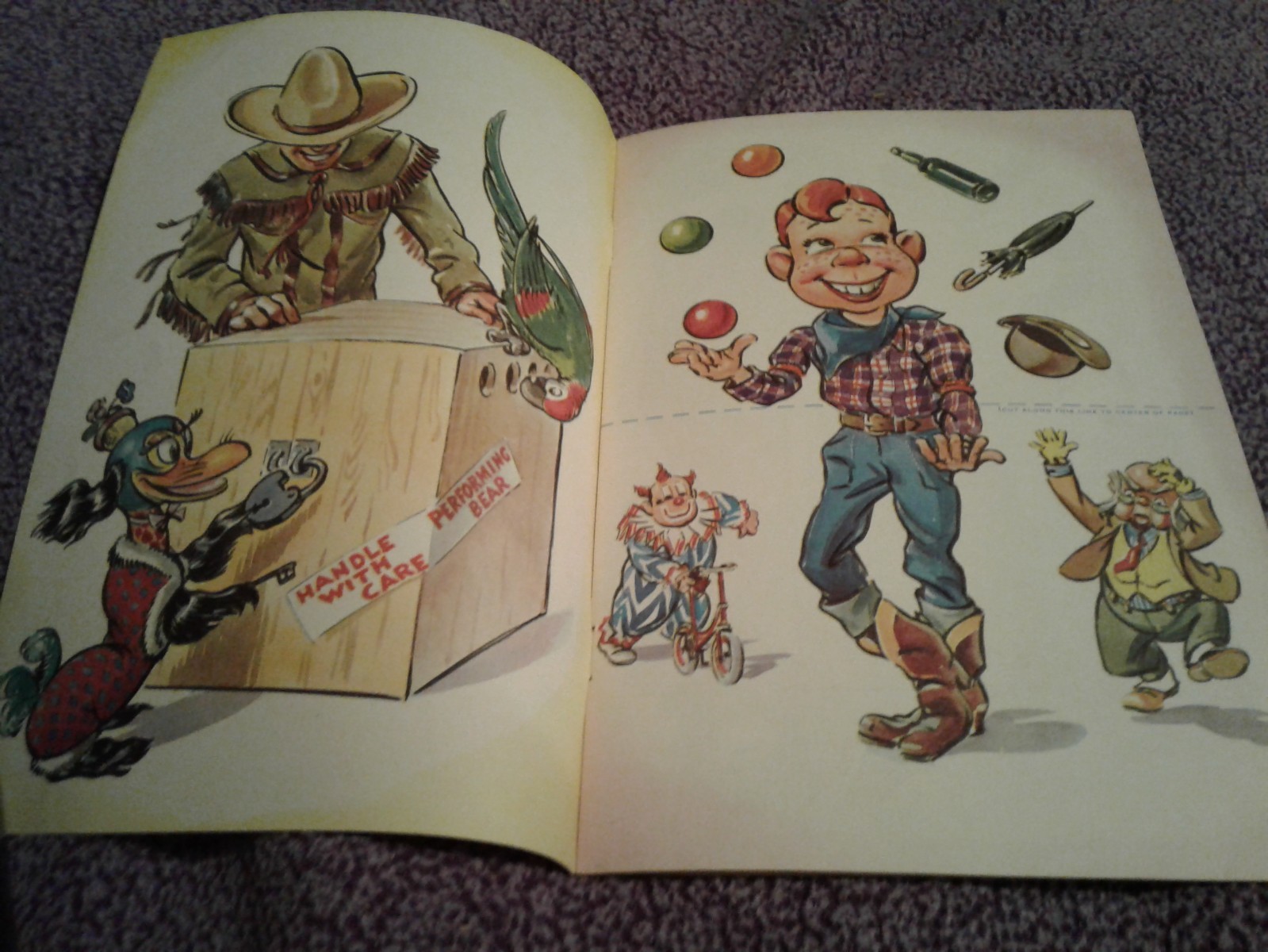 HOWDY DOODY'S POLL- PARROT JUMBLE JOY BOOK  1955 KEN GILES