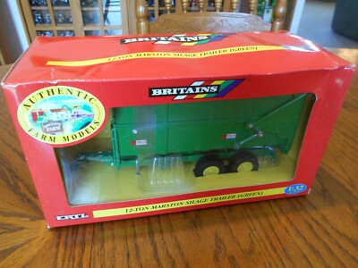 2005 Ertl 1:32 Scale Green 12-Ton Marston Trailer By Britains No. 42016 NIB