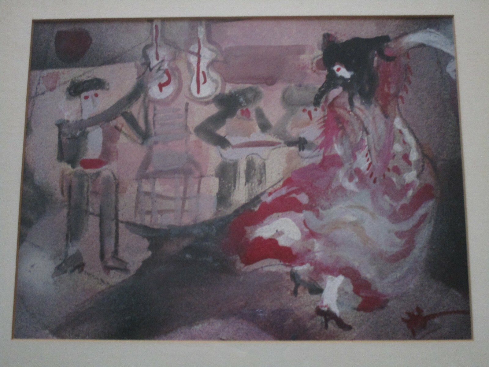 ESTHER GILMAN PAINTING EXHIBITED ABSTRACT EXPRESSIONISM MUSIC AND DANCE MODERN