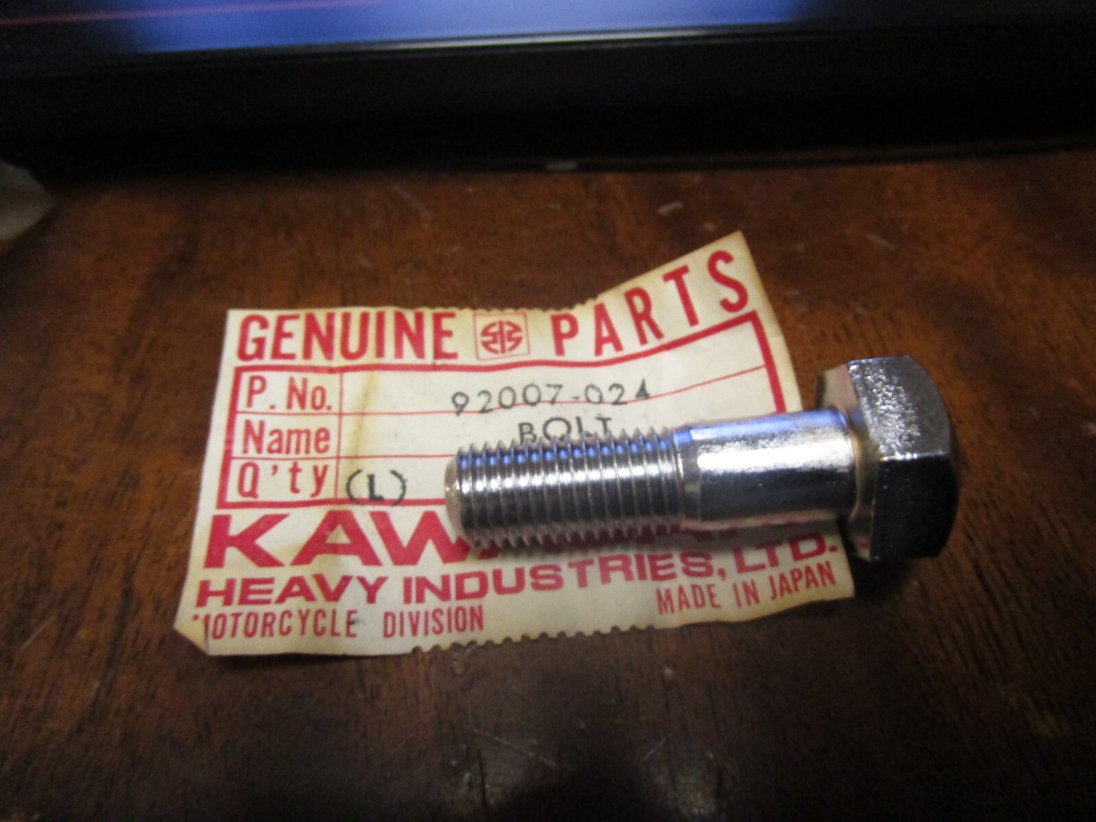 L  Kawasaki OEM bolt new 92007-024 | eBay