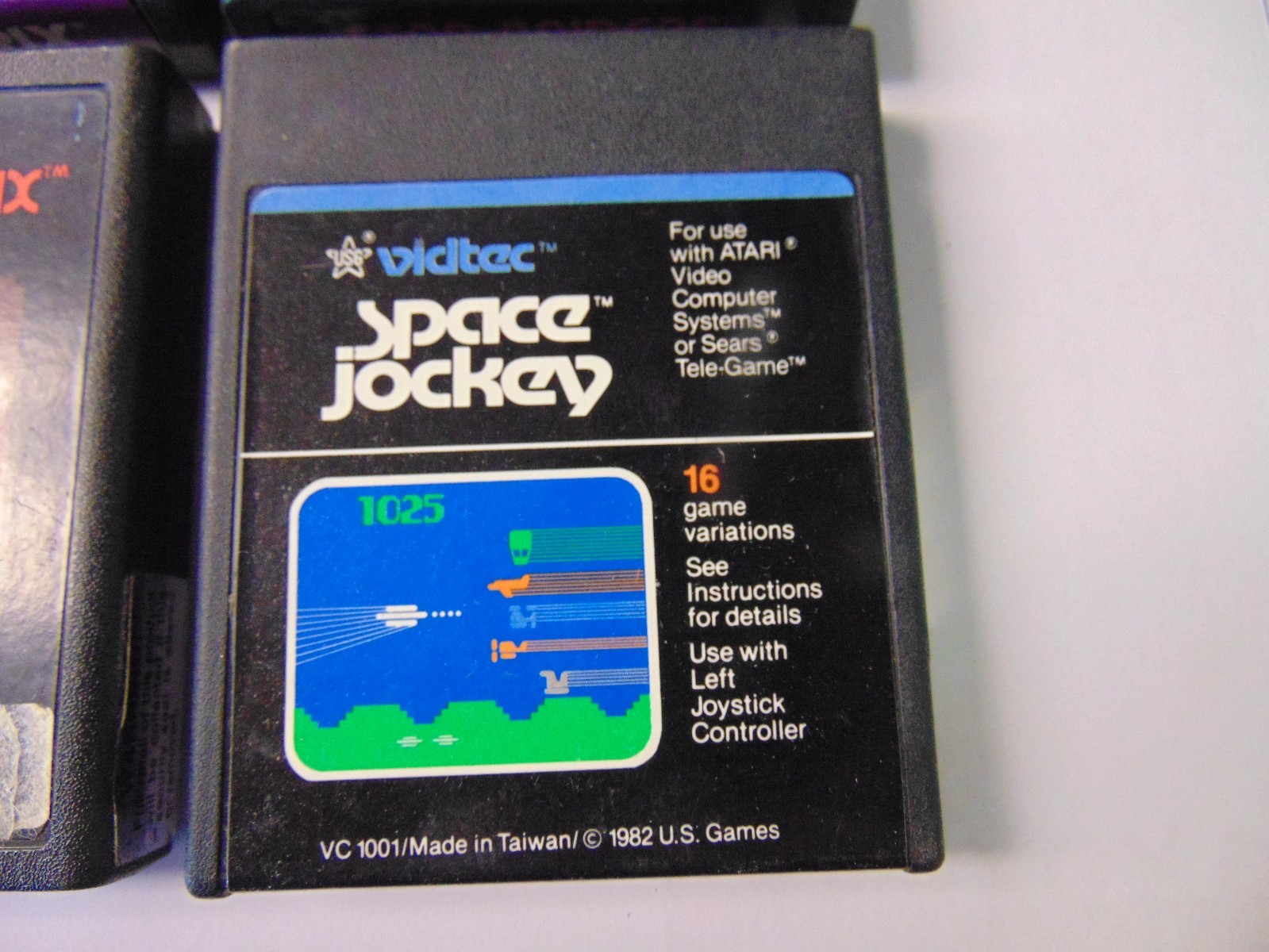 LOT OF 4 - Atari 2600 Games GRAND PRIX STAR RAIDERS MATH GRAN PRIX SPACE JOCKEY