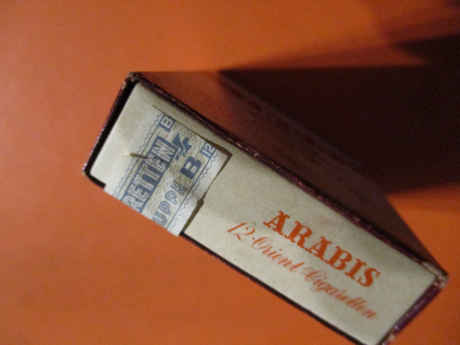 Zigarettenpackung ungeöffnet ARABIS Orient 8,3 Pfg.das Stück sehr selten.