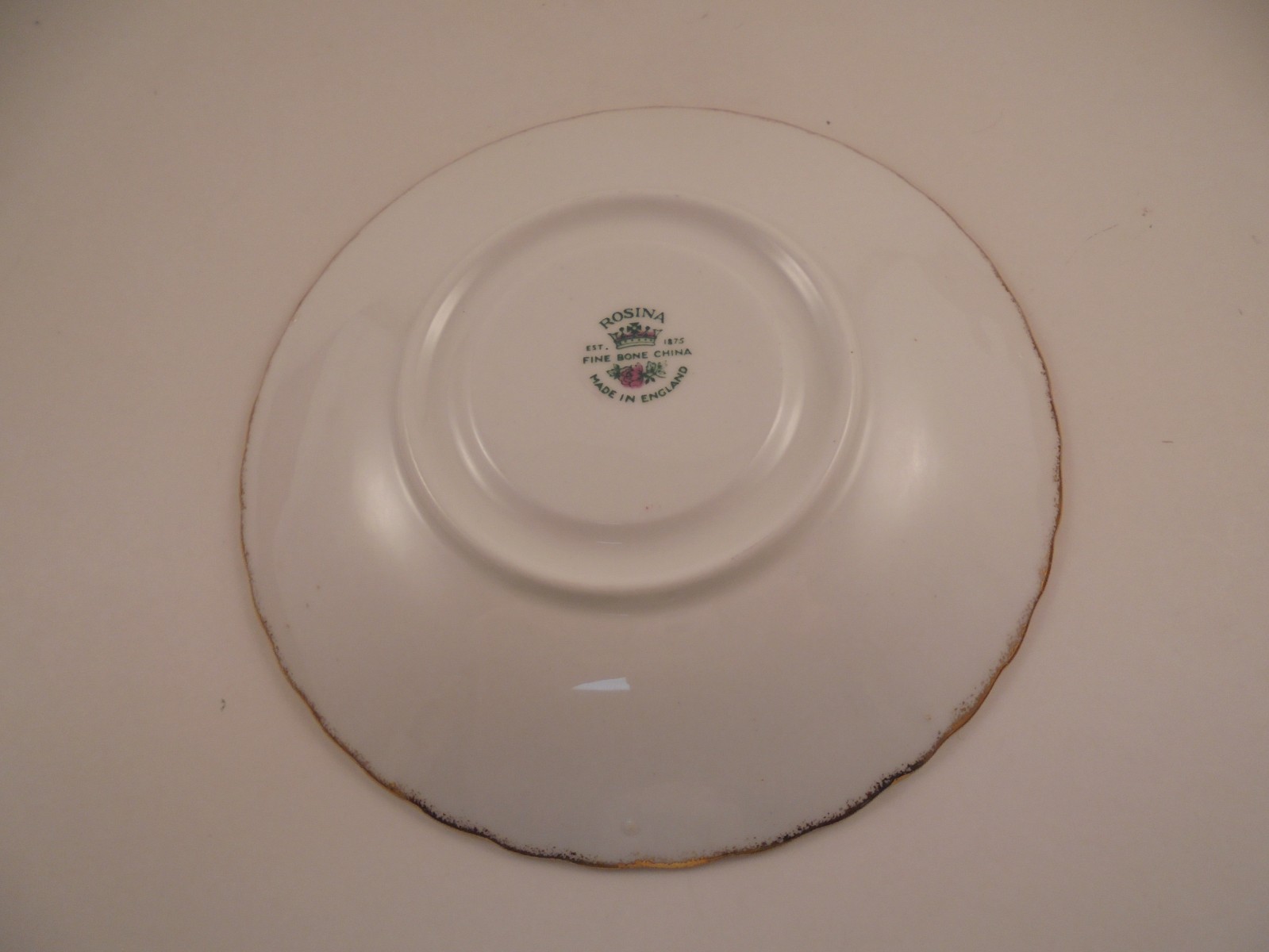 Rosina Saucer & Duchess Footed Cup Fruit & Berries Pattern Bone China