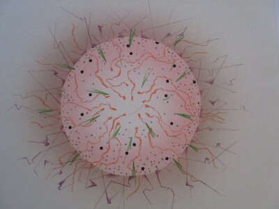 ERNEST POSEY DRAWING PAINTING 1970 ABSTRACT EXPRESSIONISM SURREALISM CALIFORNIA