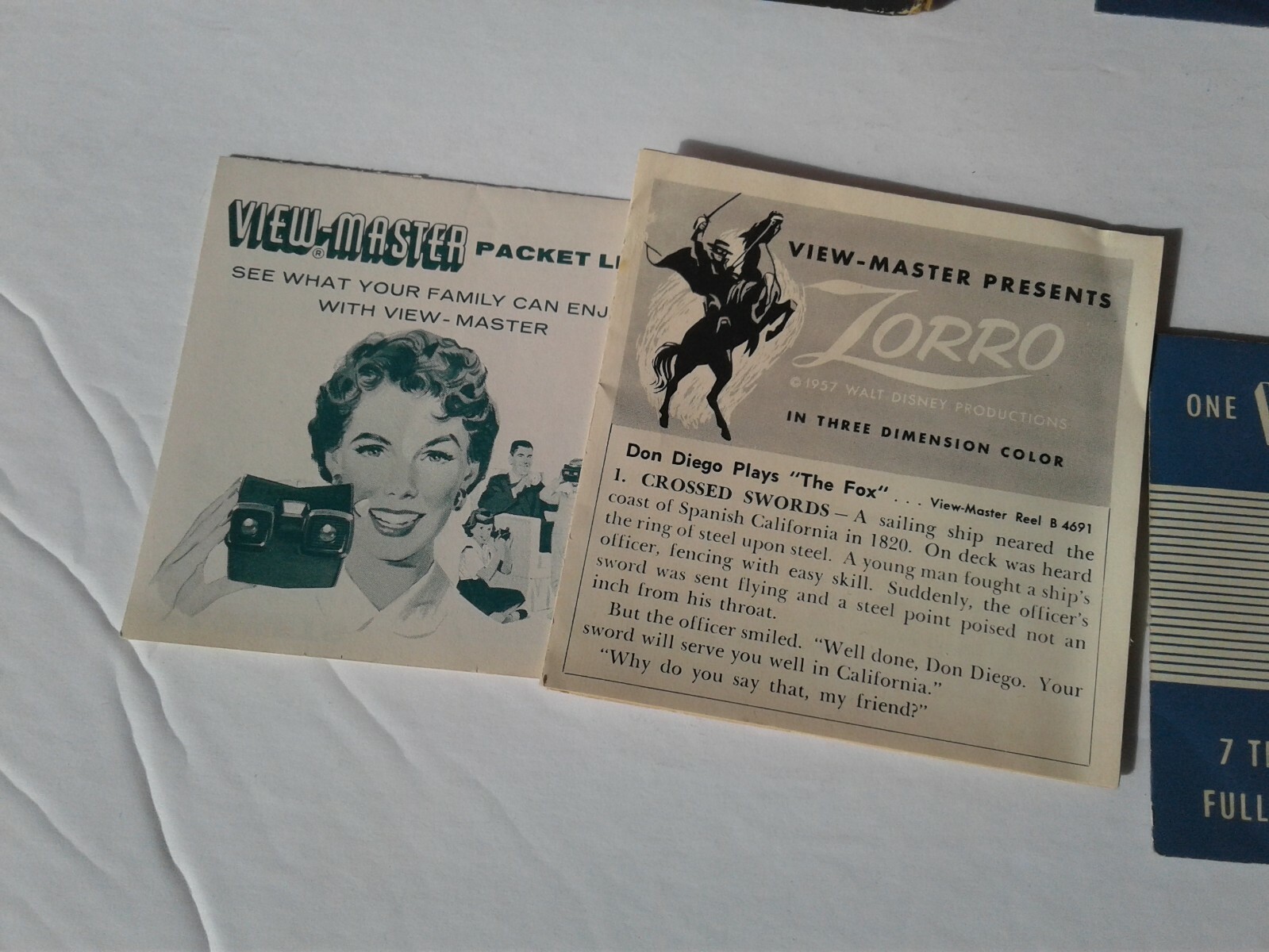 Original Vintage View-Master Gift-Pak With reels zorro roy rodger free shipping