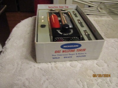Vintage Microflame Torch Mini Gas Welding Torch Model B Set NOS 1960s