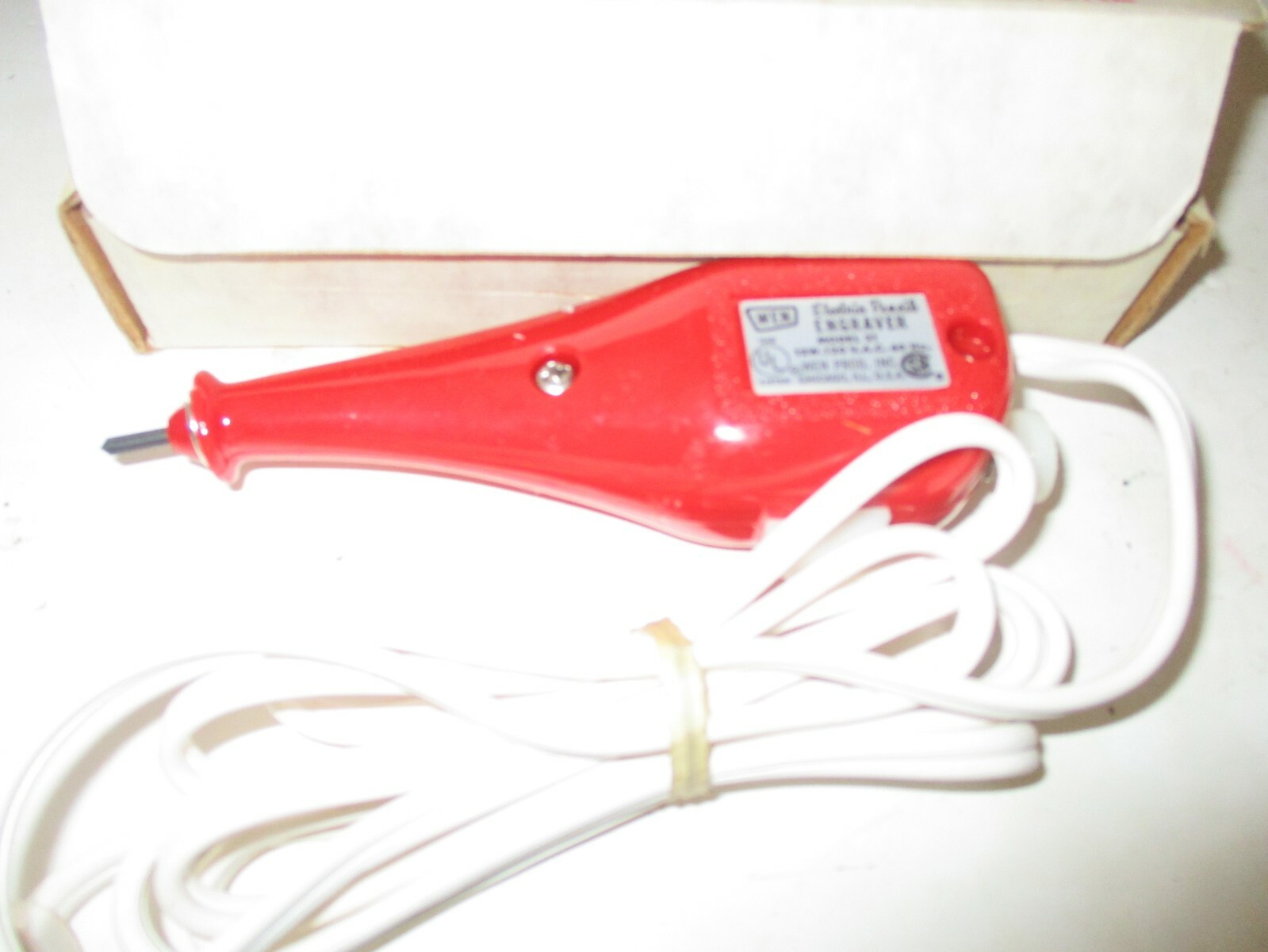 VTG WEN MODEL 21 ELECTRIC PENCIL ENGRAVER TUNGSTEN CARBIDE TIP w/INSTRUCTIONS