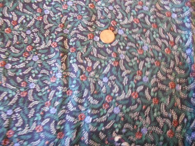 COTTON VICTORIAN PRINT ANTIQUE BISQUE FASHION HITTY BLEUETTE CHINA DOLL FABRIC