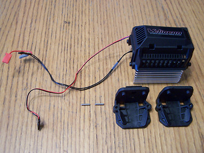 Fits Traxxas 8s X-Maxx Dual Cooling Fan Motor Mount Heatsink Temp Voltage Sensor