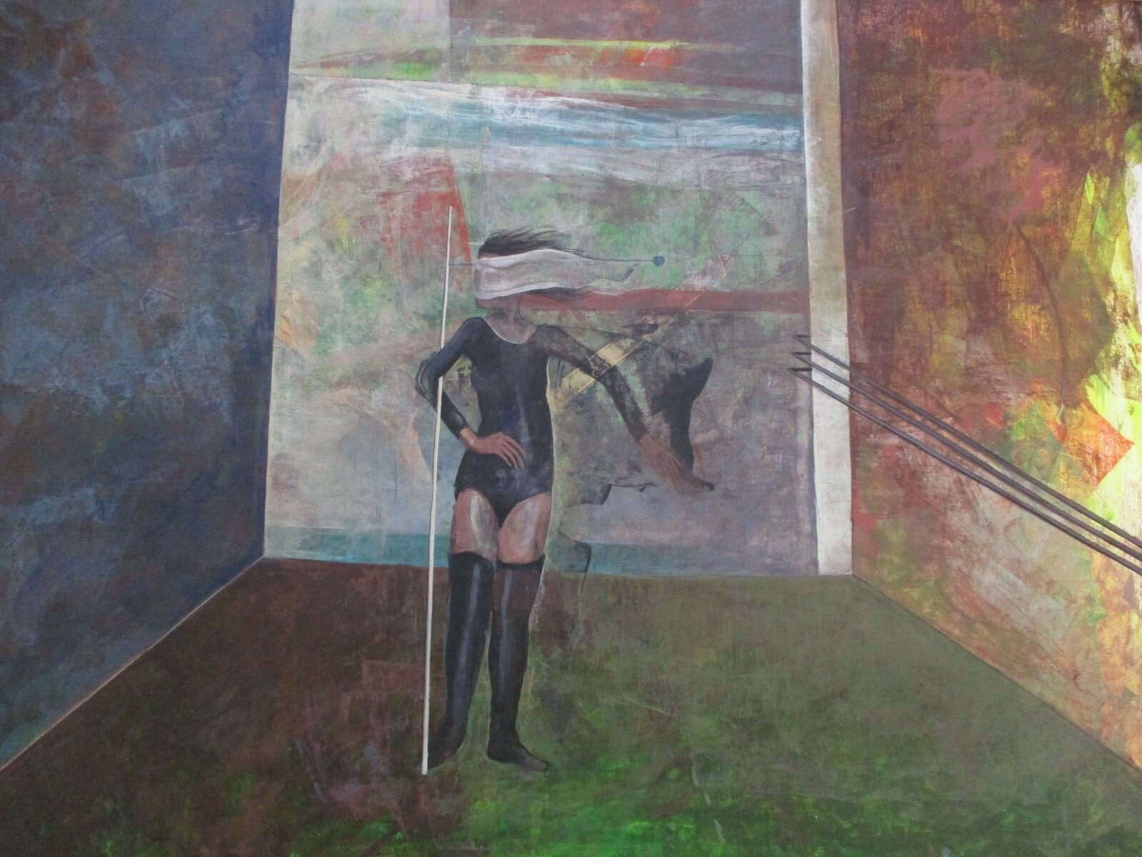 CASTELLANO  PAINTING CUBIST CUBISM WOMAN RARE SURREALISM MODERNISM EXPRESSIONISM