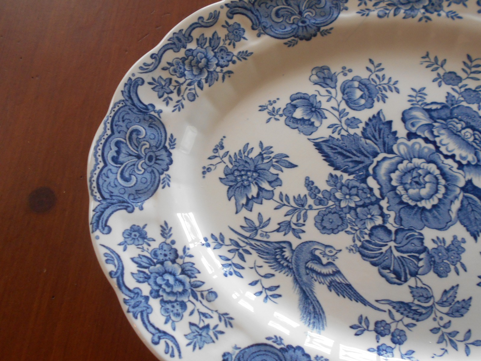 Windsor Blue by Ridgway of Staffordshire England 1792 Transfer Ware Oval Serving