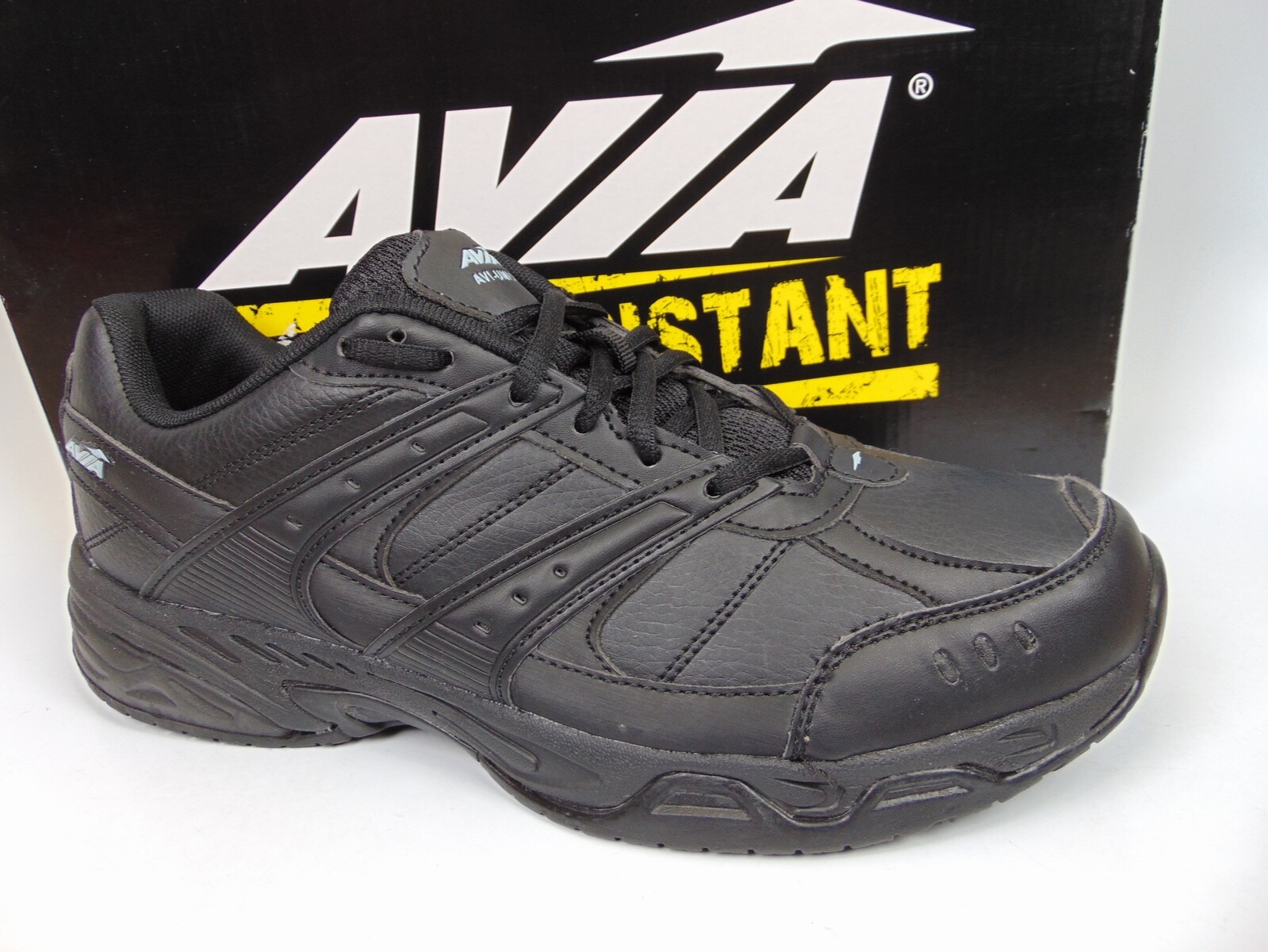 Avia Women's Avi Union II Memory Foam Slip Resistant Work Shoes Size 11.0 Black Avia Women's Avi Union II Memory Foam Slip Resistant Work Shoes Size 11.0 Black