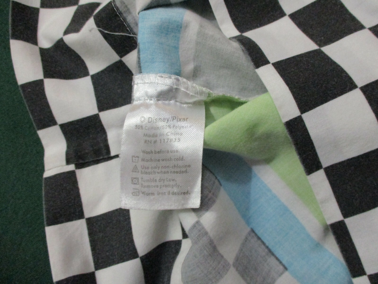 lot of 2 Disney CARS TOW MATER & LIGHTNING McQUEEN Standard Size Pillowcases GUC