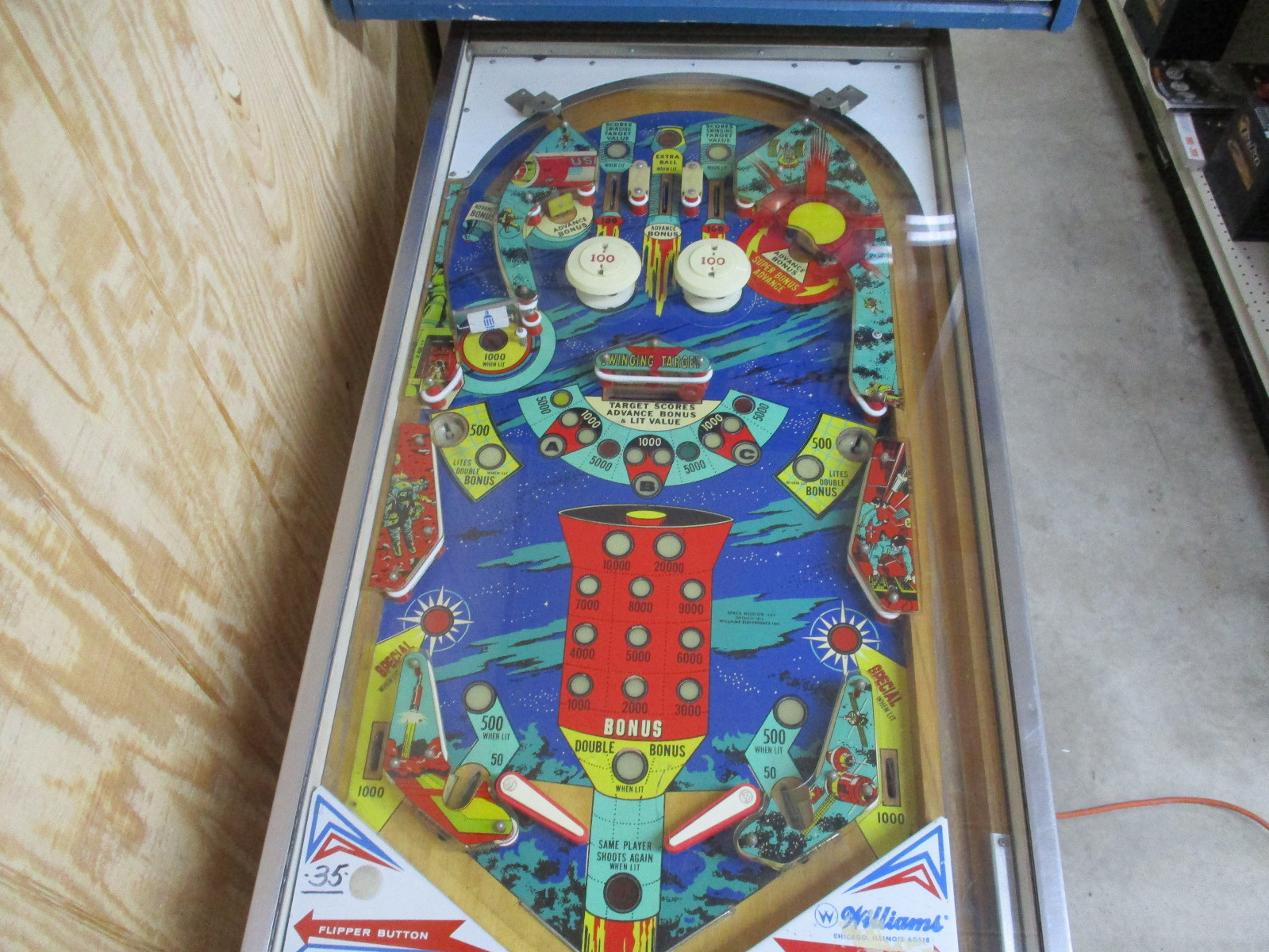 Williams Space Mission 4- Player Pinball Machine