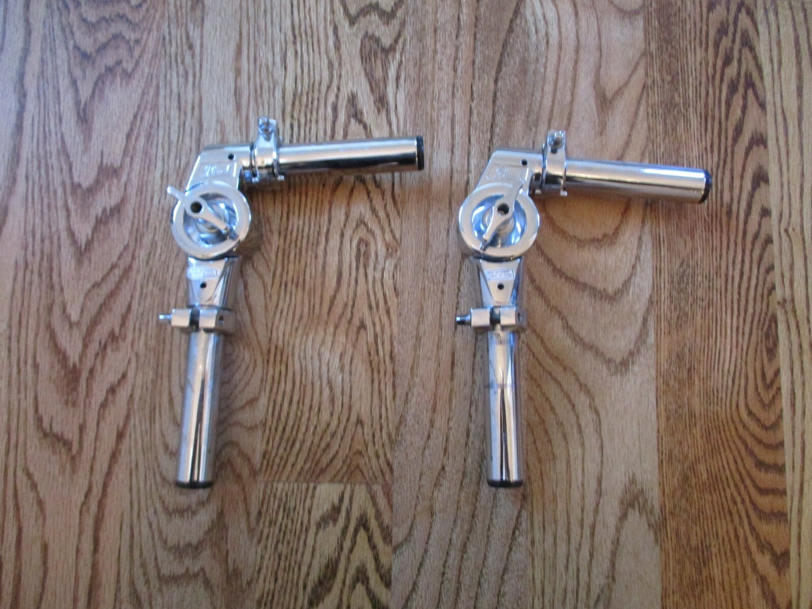 (2) Pearl Heavy Duty Short Tom Mounting Posts W/Locks, Excellent Condition!