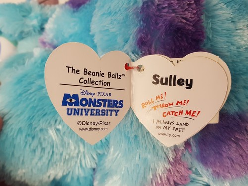 Ty Beanie Ballz Disney Monsters Inc Sulley 9