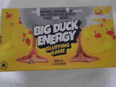 NEW Big Duck Energy Bluffing Party Game 4-10 Players Ages 12+