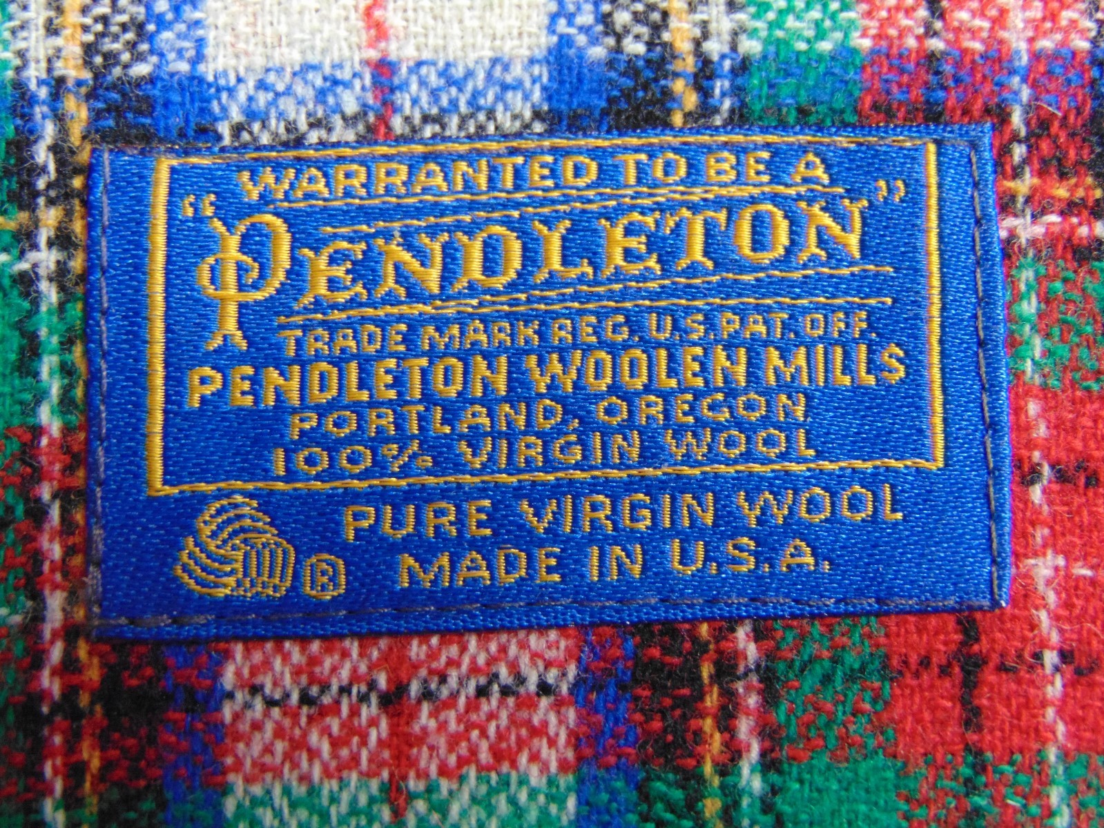 Vintage PENDLETON WOOLEN MILLS Address Book Cover - Pure Virgin Wool