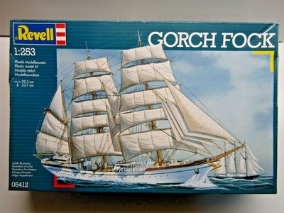 Revell 1:253 Scale Gorch Fock German Navy Trainer Model Kit Sealed Kit 05412