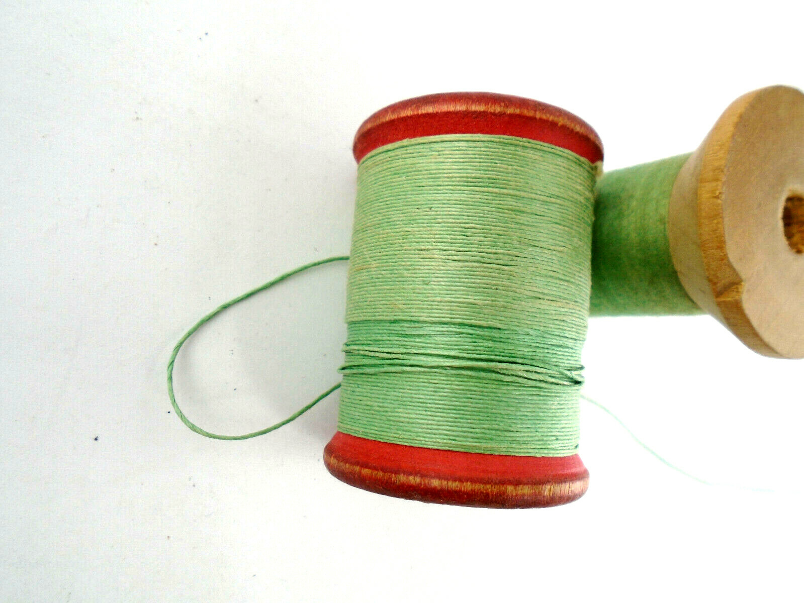 Vintage 1930s American Thread Company Thread Spools Green Thread