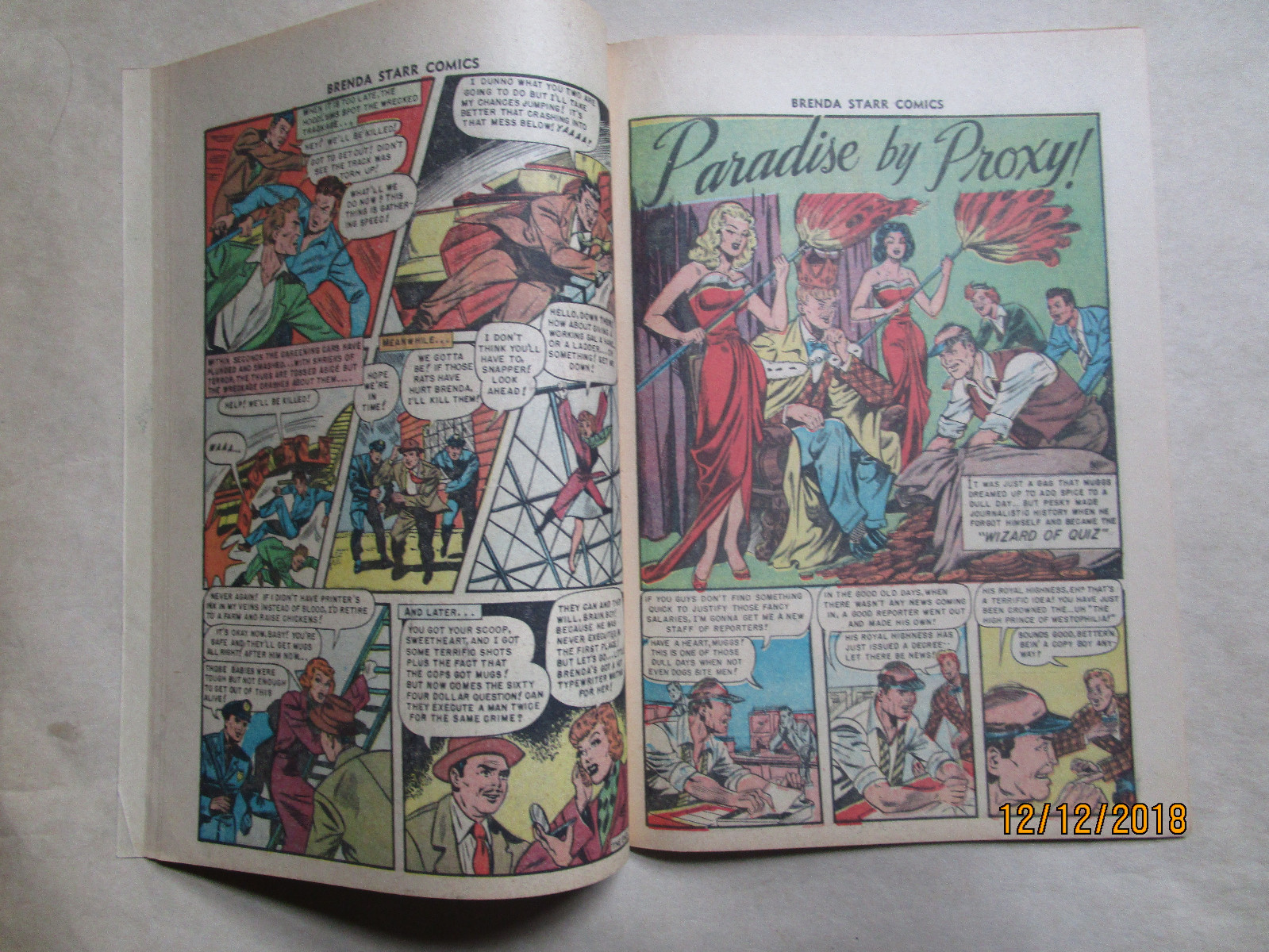 BRENDA STARR # 8 - HIGHER  GRADE - MAY 1949 ISSUE - NICE