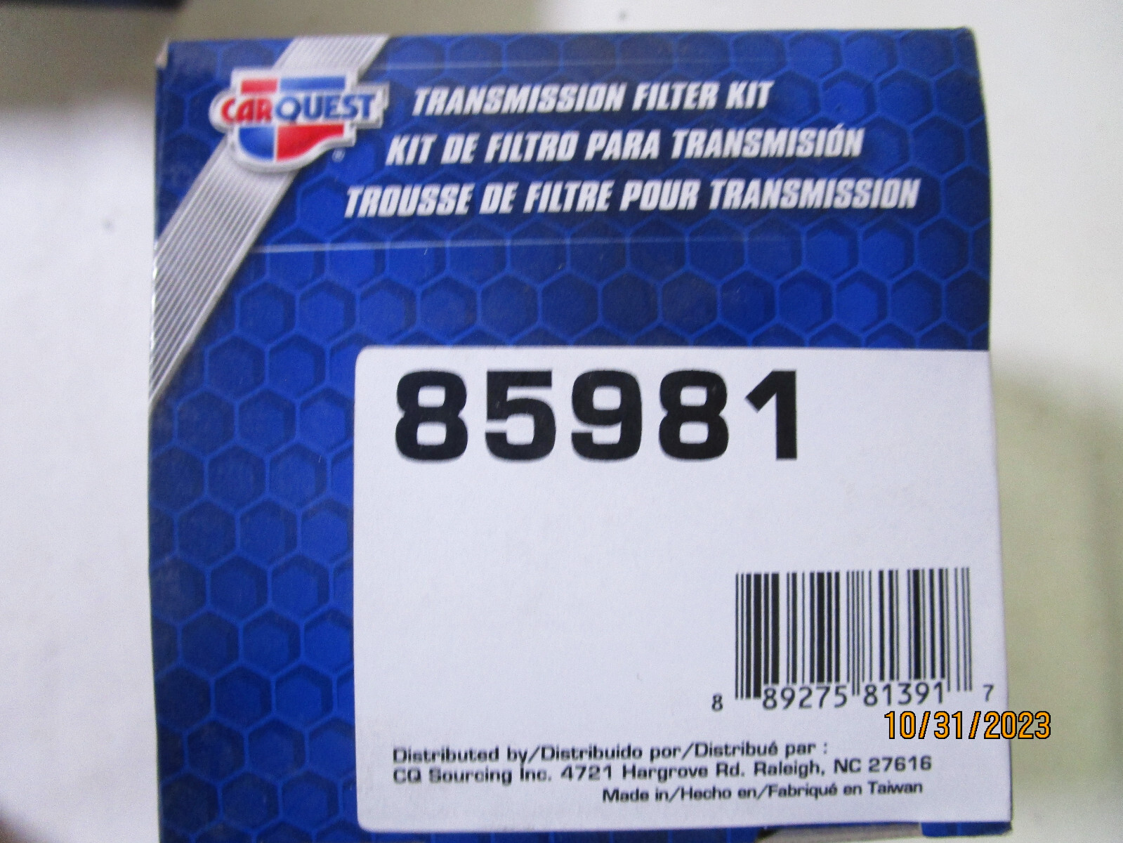 CARQUEST 85981 Auto Trans Filter Kit
